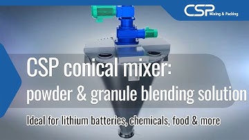 CSP Conical Mixer: Ultimate Powder & Granule Mixing Solution | 3D Mixing Technology