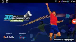 3D pro badminton challenge screenshot 2