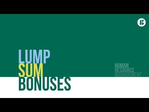 Video: What Is Lump-sum Wages