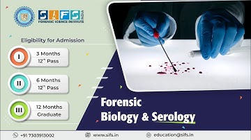 Forensic Biology & Serology | Online Course  Sherlock Institute of Forensic Science
