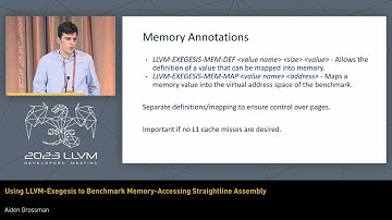 2023 LLVM Dev Mtg - Using llvm-exegesis to benchmark memory-accessing straightline assembly