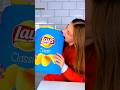 Chocolate Lays Chips VS Real Challenge Part 23 #shorts #youtubeshorts #trending