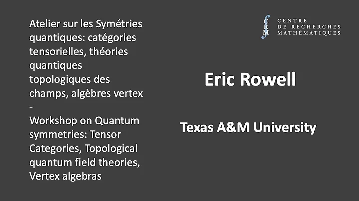 Eric Rowell: The Loop Hecke Algebra and Charge Con...