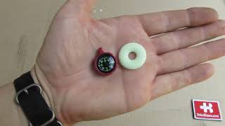 countycomm rugged anodized companion compass & afterburner glow ring
