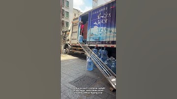 Efficient Water Container Unloading
