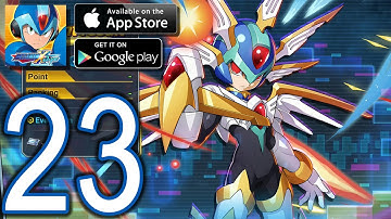MEGAMAN X DiVE Mobile iOS Android Walkthrough - Part 23 - Boss Rush, The Savior has come, co-op  6-1