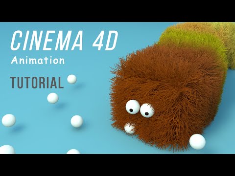 Cinema 4D 3D Анимация | Моделирование и привязка костей | Волосы в Cinema 4D | Динамика