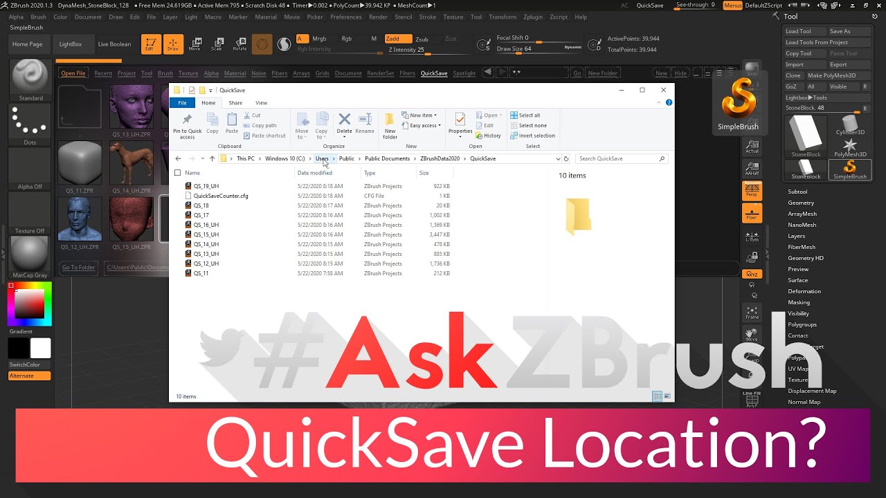 zbrush quick save file location