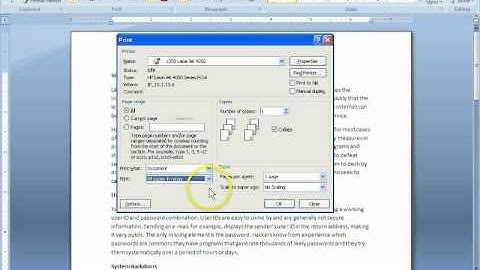 MS Word Printing.avi