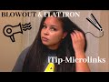 Itip Microlink Extensions | How I Blow Dry & Straighten