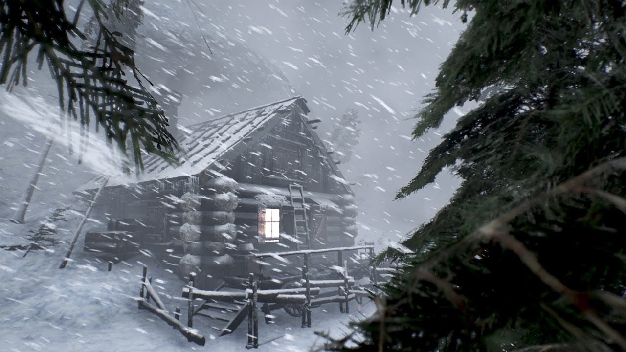 Winter Storm Ambience with Icy Howling Winds for Deep Sleep | Frozen Night Calm