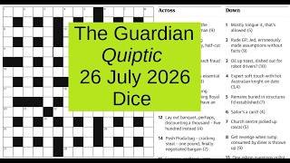 The Guardian Quiptic 1392