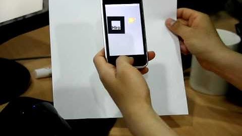 iphone marker traking(artookit + opencv + opengles)