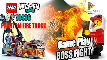 HOW CAN YOU DEFEAT A BOSS??Lego Hidden Side | Phantom Fire Truck Gameplay and Boss fight Blaze Barr