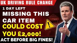 Uk Driving Rule Change Only 1 Day Left Missing This Car Item Could Cost 2,000
