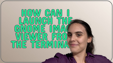 How can I launch the GNOME image viewer from the terminal?