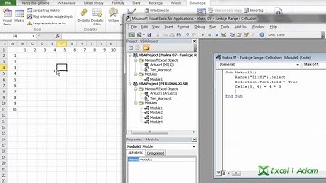Kurs makra i podstawy VBA 07 - Funkcje Range i Cells