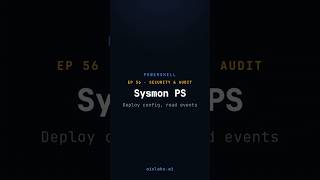 Sysmon PowerShell: Deploy Config, Read Events