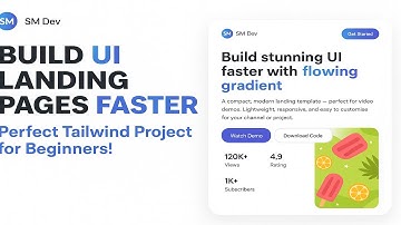 Build a Modern Landing Page with Tailwind CSS | Step-by-Step Beginner Project