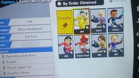 Creating Mii Fighters In Smash Ultimate