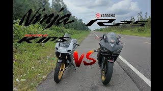 R25 vs Ninja 150RR Super Kips || YAMAHA || KAWASAKI