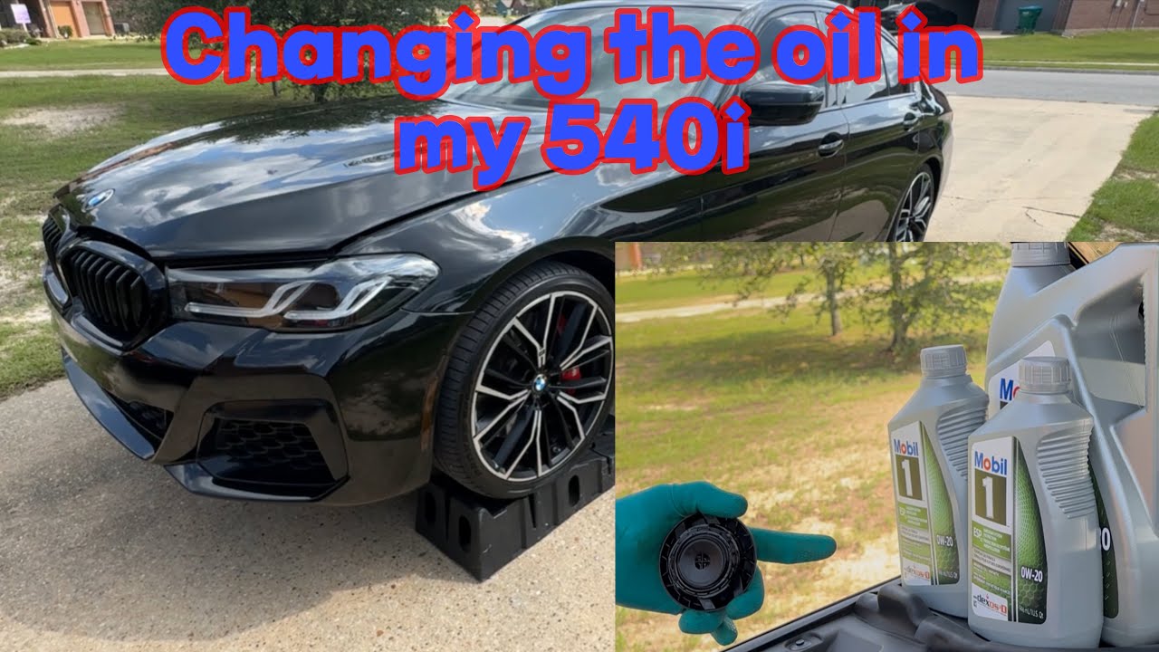 CHANGING THE OIL IN MY NEW BMW 540I - YouTube