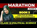 Book 2 marathon  class 12 political science  politics in india since independence  anushya maam