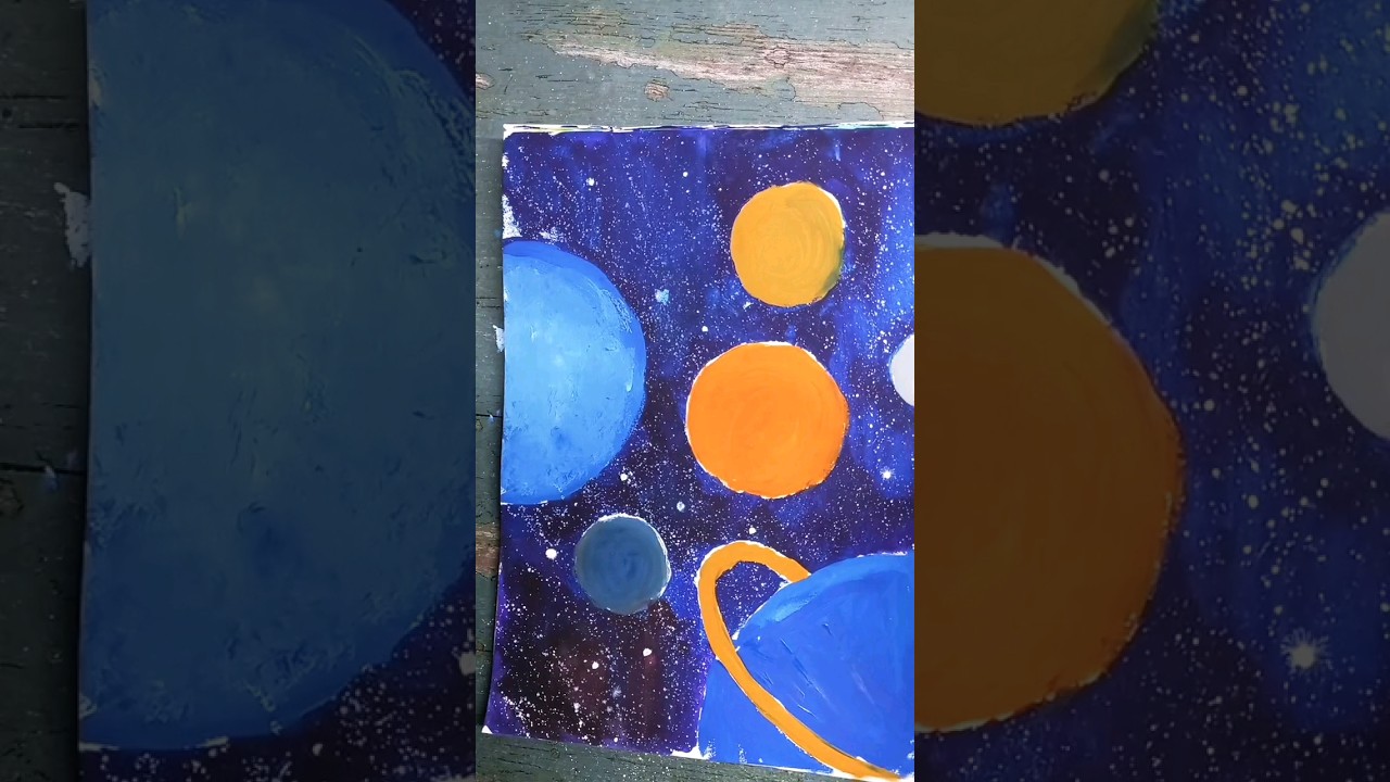 Galaxy with Planets 🪐🌍🌑