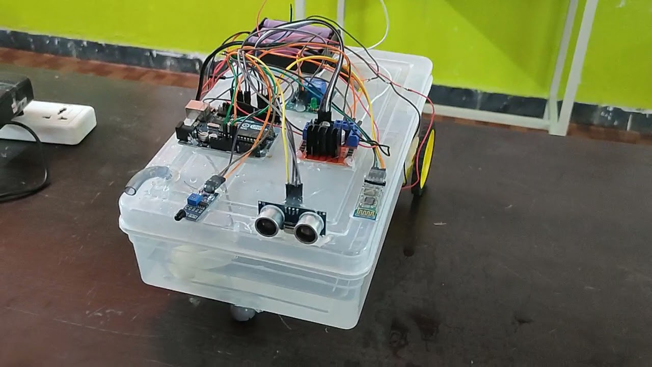 Obstacle Avoiding Fire Robot - YouTube