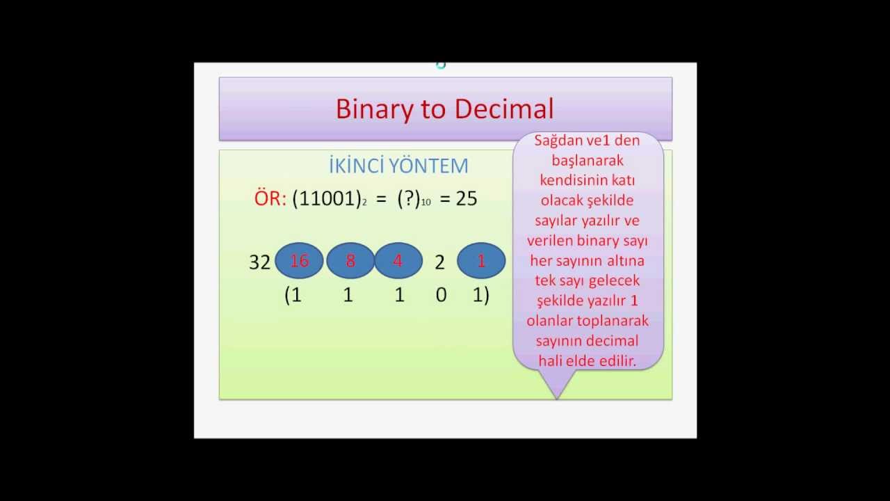 1.hafta sayı sistemleri - YouTube