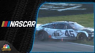 Tyler Reddick loses tire at Nashville Superspeedway, dives to pit road | Motorsports on NBC