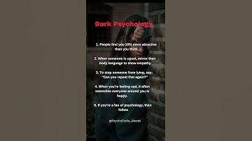 Top 5 Dark Psychology Tricks to Read Mind #psychofacts