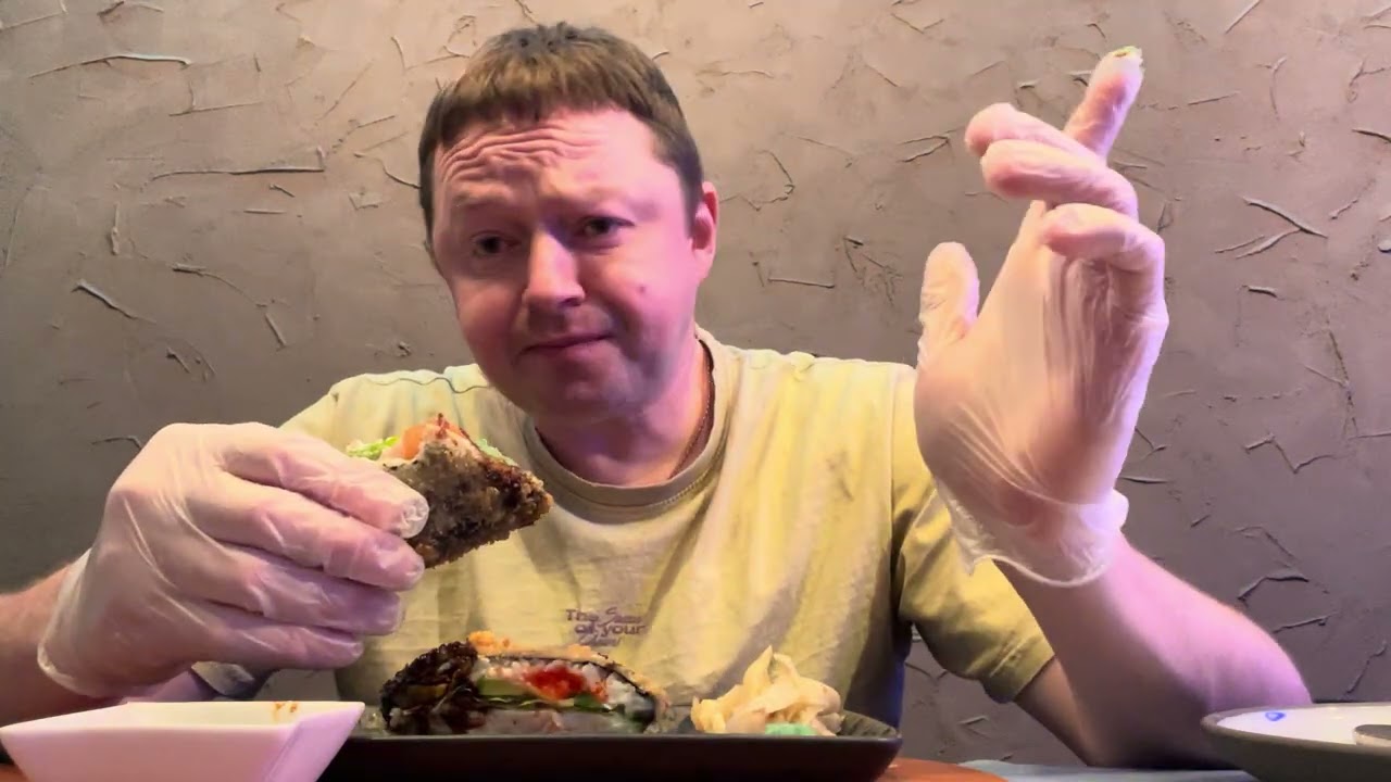 Мукбанг Онигири с Креветками