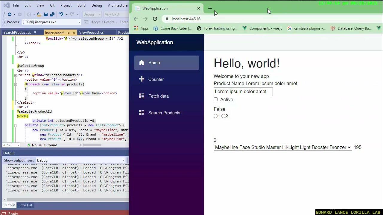 【Blazor】Data Binding dropdown part 2 - YouTube