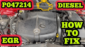 Mercedes P047214 Exhaust Back Pressure Sensor 1 Has a Short Circuit - How To Fix - Guidance Location