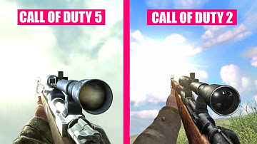 Call of Duty World At War vs Call of Duty 2 - Weapons Comparison