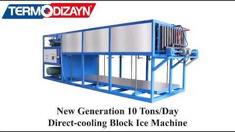 New Generation 10 Tons/Day Direct-Cooling Block Ice Machine