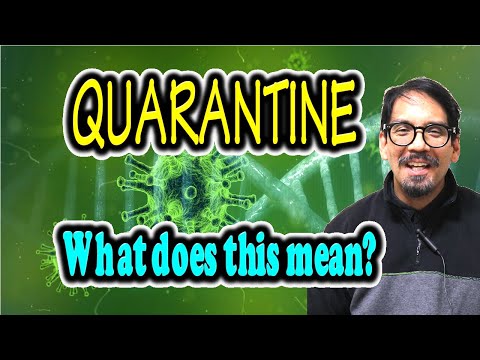 Meaning of "QUARANTINE" [ ForB English Lesson ]
