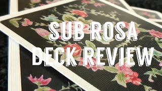 SUB ROSA PLAYING CARDS (Deck Review) AND MAGIC TRICK!