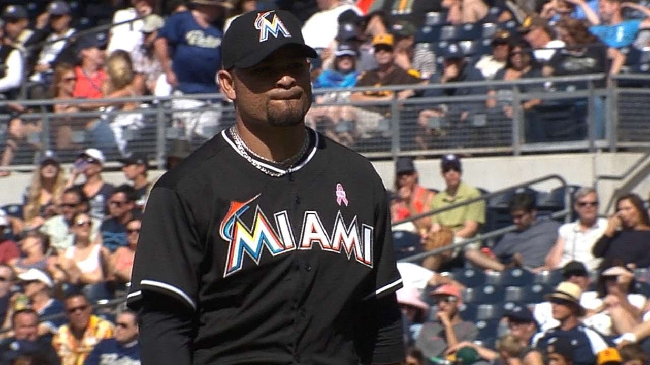 MIA@SD: Rodriguez hurls scoreless frame in 2014 debut