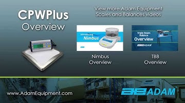 CPWplus Weighing Scale Overview