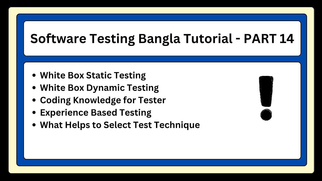 ISTQB Chapter 4 – White Box & Experience-Based Testing | Test Technique ...