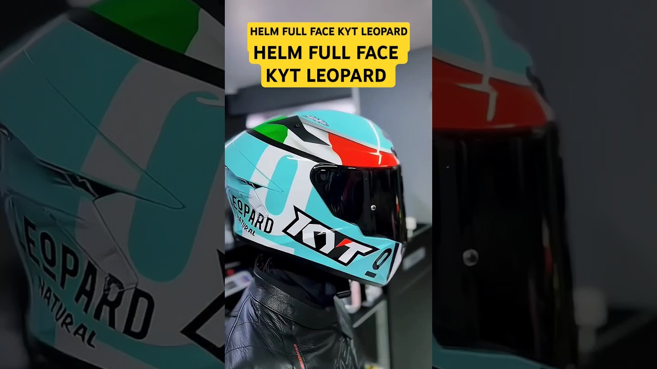 HELM KEREN ! HELM KYT LEOPARD DALLA PORTA TT COURSE FULL FACE