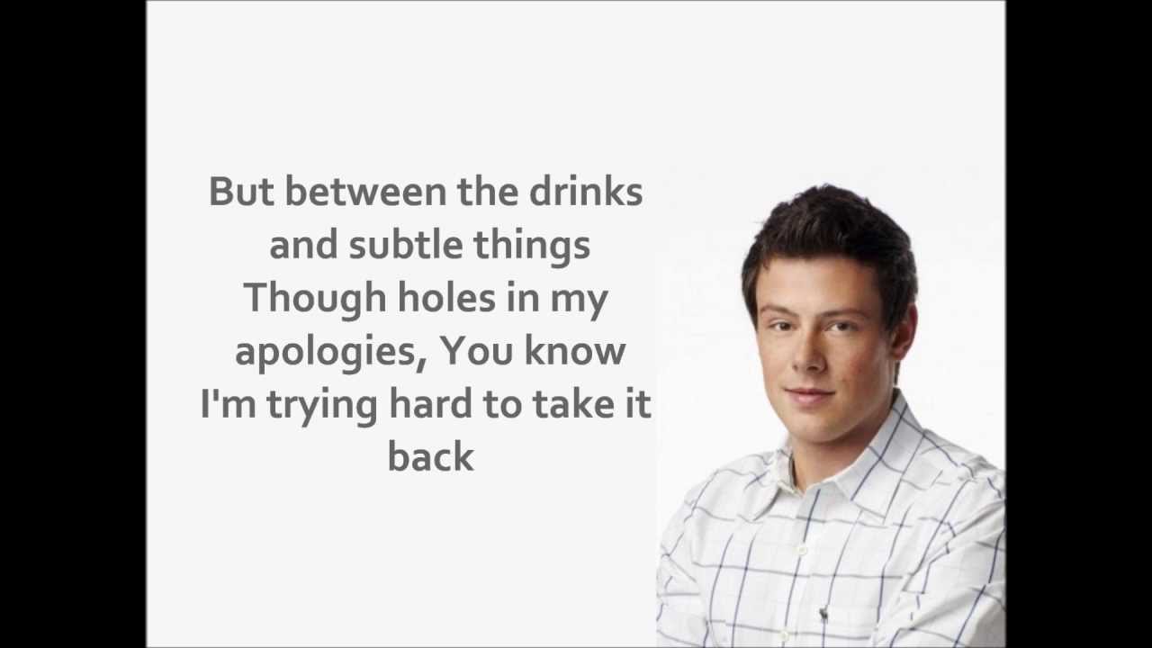 Glee We Are Young Lyrics Youtube