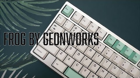 Frog by Geonworks with Cherry MX Black Hyperglide Switches Sound Test