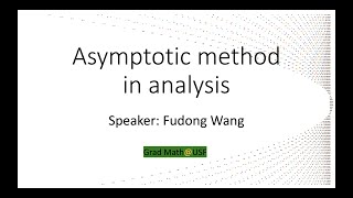 Asymptotic Methods in Analysis