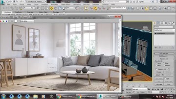 Tutorial on Modeling, Texturing and Lighting a 3d interior in 3dsmax ( Part 9)
