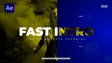 FAST and DYNAMIC Intro - After Effects Tutorial