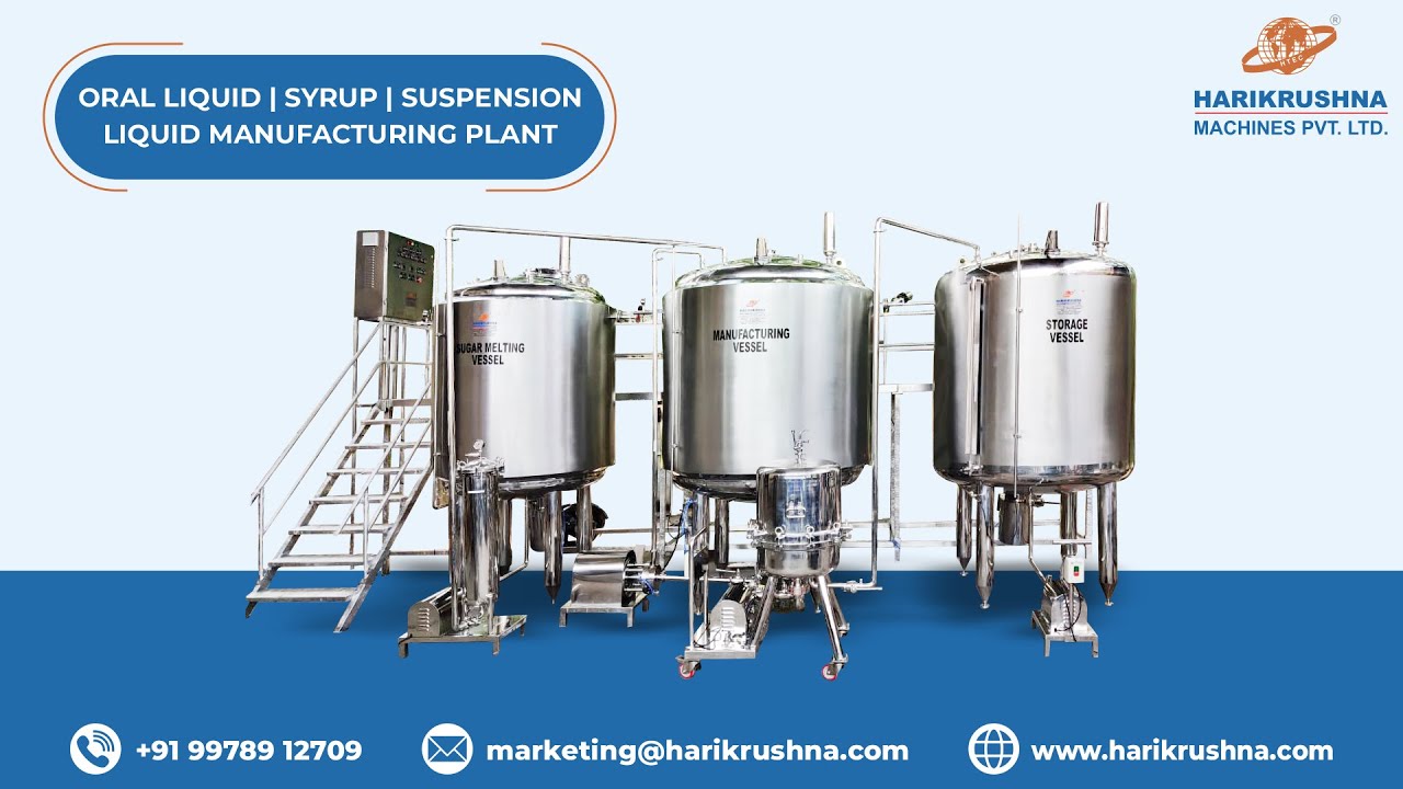 Oral Liquid / Syrup / Suspension Manufacturing Plant Harikrushna