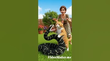 😱Snake Attacks Woman – But This Brave Cat Saves Her Life! 🐍🐱💥 | Real Hero Moment #Shorts #petshorts